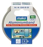 Produkt-Bild: Aluminiumklebeband Profi Aluklebeband temperaturbest&auml;ndig Aluband Aluminiumband selbstklebend silber 50mm x 10m