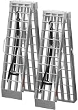 90 Aluminum Folding Loading Ramps for Garden Equipment, Lawn Tractors and ATV