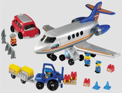 Childrens Toyshop  Toys : Abrick Cargo Plane Play Set