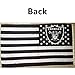Oakland Raiders With US Stripe Star Flag (3ftx5ft)