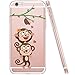 iPhone 6 Case, ESR iPhone 6s Case Clear Soft Silicone Back Cover One Piece Bumper Case [Mania Series] [Shock Absorbent] for 4.7 inches iPhone 6/iPhone 6s(Love-Monkeys)