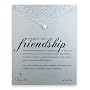 pearls of friendship sterling silver reminder necklace