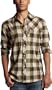 Quiksilver Men's Glitch Longsleeve Woven,Chocolate,Large