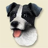 Jack Russell Terrier, Rough Coat, Brown/White Dog Head Magnet (2 in)