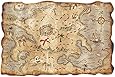 Plastic Treasure Map Party Accessory (1 count) (1/Pkg)