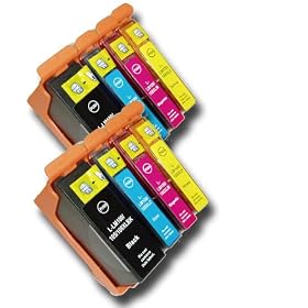 8 Lexmark L-100/L-108 XL (also fits L105/LM105) Compatible Ink Cartridges for the Lexmark Pinnacle PRO 901 Printer from 'The Ink Squid' - 2 x Black XL (19ml); 2 x Cyan/Blue XL (12.5ml); 2 x Magenta/Red XL (12.5ml); 2 x Yellow XL (12.5ml). Fully Compatible, the Latest Chips and the Maximum ML Capacity of any Compatible Ink Cartridge. 2 Year Guarantee on all Cartridges.