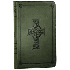 ESV Compact Bible, TruTone, Olive, Celtic Cross Design, Red Letter Text