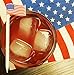 Food Pick and Cocktail Garnish Stick, Reusable Plastic Drink Sticks or Food Skewers, 24 American Flag Picks, Martini and Bloody Mary Skewer, 4th of July, Patriotic Party, Bar Supplies, 4.5 Inches