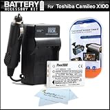 Buy Battery And Charger Kit For Toshiba Camileo X100 H30 Full-HD Camcorder Includes... by Butterfly