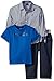 Nautica Little Boys' Three Piece Set with Long Sleeve Woven Shirt, Tee and Denim Jean
