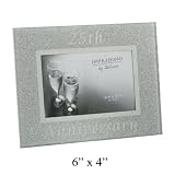 25th Silver Wedding Anniversary Glass Photo Frame - (FG38525)