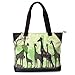 Chala Safari Forest Animal- Large Canvas Tote Shoulder handbag with detachable Purse Charm - Giraffe Tote