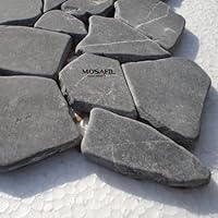 Marmor Bruch Mosaik Fliesen Schwarz Marq...
