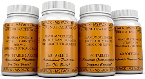 Multiple Sclerosis APRIL FOOLS PRICING MS Monthly Pack Containing Four Critical Products That Have Been Proven To Aid in the Fight For Multiple Sclerosis. These Products Are Vitamin D 3, Acetyl L Carnitine, Antioxidant and Probiotic. When Bought Separately These Products Cost 78% More and A Portion Of The Proceeds Are Given To The Multiple Sclerosis Foundation.