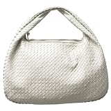 Bottega Veneta 'Veneta' Woven Cream Leather Large Hobo 115654/V0013/9541