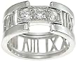 925 Sterling Silver Roman Numeral CZ Ring