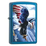 Zippo Feuerzeug, Mazzi Eagle American Flag, Saffier Blauvon "Zippo"