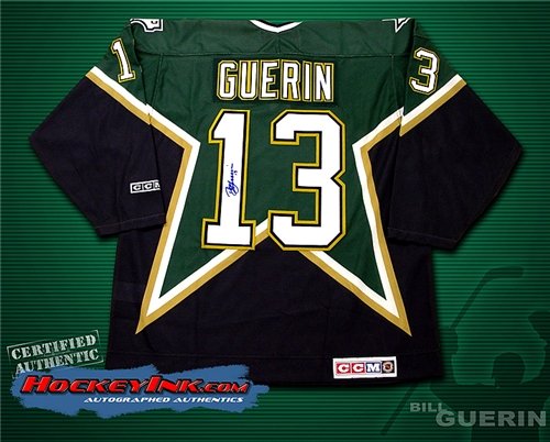 Bill Guerin Autographed/Hand Signed Dallas Stars Black Jersey