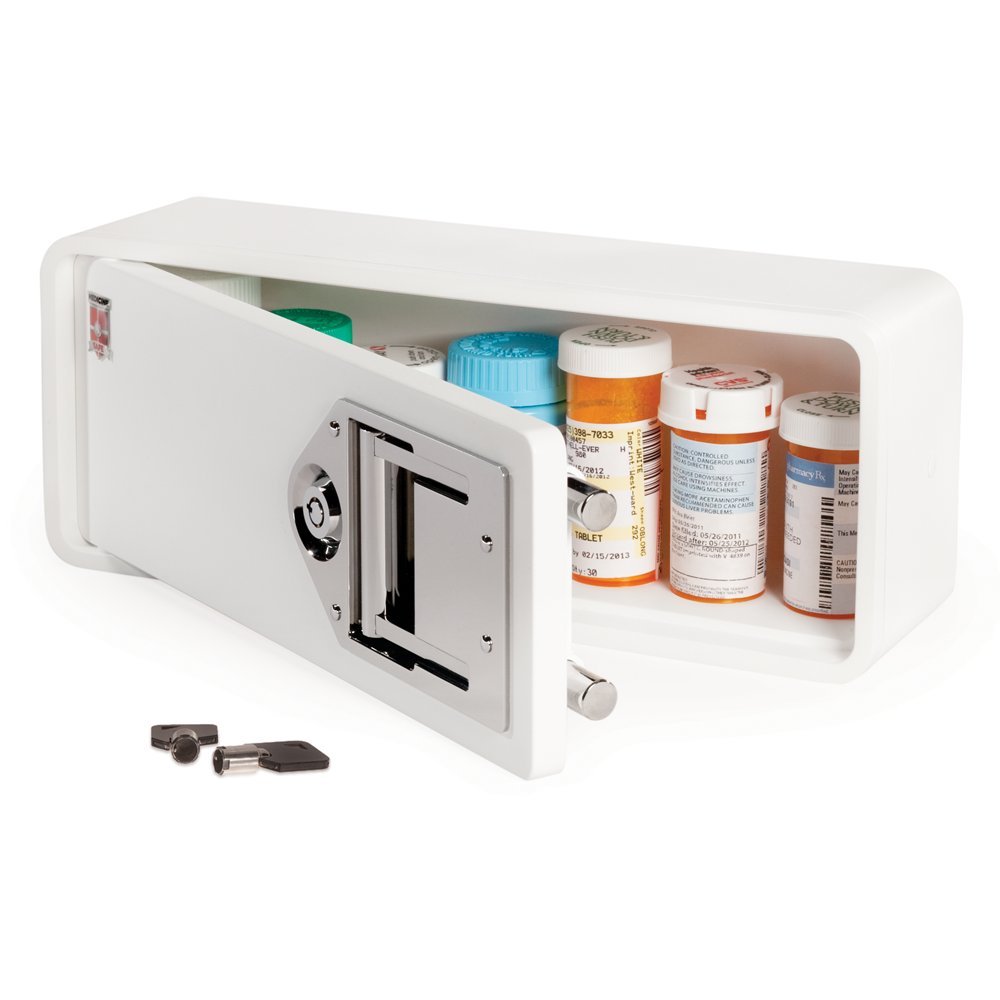 Medicine SafeLock box to secure prescription medicationfits inside