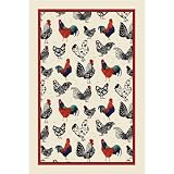 Rooster Linen Tea Towel