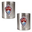 Colorado Rapids MLS 2pc Stainless Steel Can Holder Set - Primary Team Logo Colorado Rapids MLS 2pc Stainless Steel Can Holder Set - Primary Team Logo