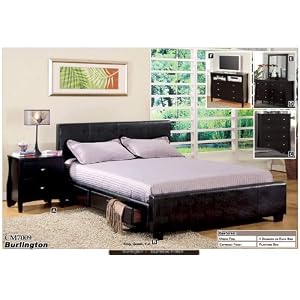 NEW Queen Size Espresso Platform Bed w/ 6 Storage Drawers