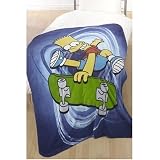 Toys : Bart Simpson SUPER SWIRL fleece blanket