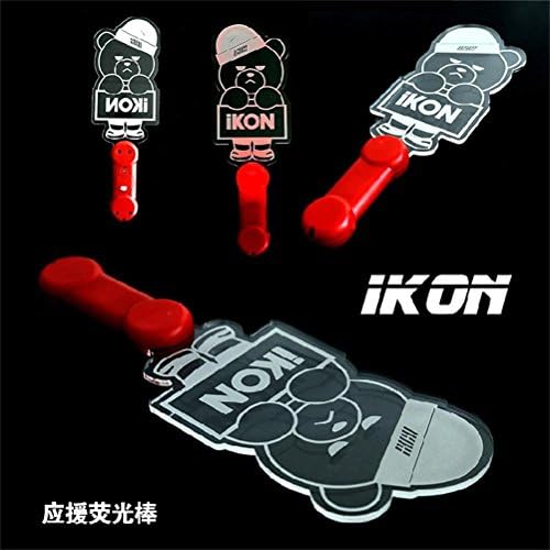 KPOP IKON Lightstick Bobby B.I Jin Hwan Glowing Light Stick Lamp Fan Support YG