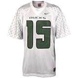 Nike Oregon Ducks #15 White Replica Football Jersey
