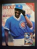 Andre Dawson Chicago Cubs Autographed September 1987 Beckett Magazine