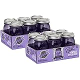 Ball Jar Ball Heritage Collection Pint Jars with Lids and Bands, Purple (Pint-Set of 12, Purple)