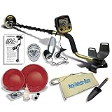 Fisher Gold Bug Pro Metal Detector W/5" Waterproof Search Coil, Gold Pan Kit, Headphones, Finds Apron, Treasure Trowel
