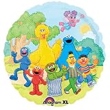 18 Foil Sesame Street Group Balloon 1 per package