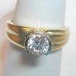 14K Two-Tone Gold Diamond Semimount
