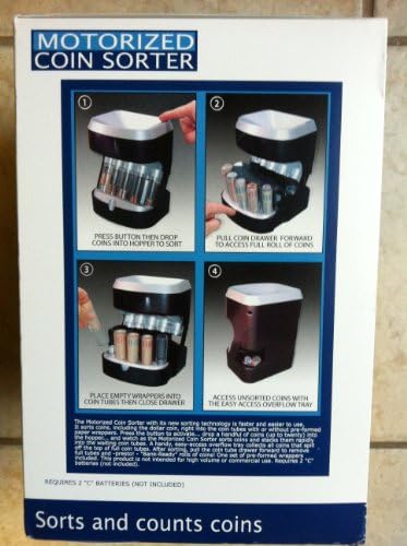 Motorized Coin Sorter - Sorts and Counts Coins