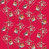 Produkt-Bild: Geschenkpapier Weihnachten mit Anh&auml;nger Red Red Robin - Rotkehlchen