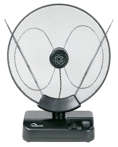 Skymaster DVB-T Zimmerantenne mit 30 dB Verstärker rund