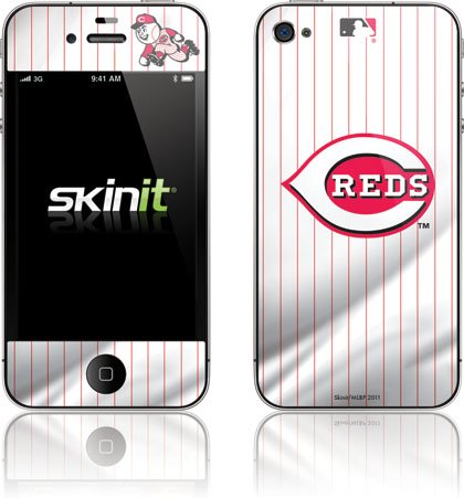 Skinit Cincinnati Reds Home Jersey Vinyl Skin for Apple iPhone 4 / 4S