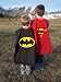 Search : Reversible Superman Batman Superhero Cape Costume with Mask