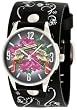 Vintage Ink #VI-W43 Men's Tattoo Inspired Wide Leather Strap Watch