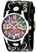 Vintage Ink #VI-W43 Men's Tattoo Inspired Wide Leather Strap Watch