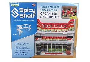 Spicy Shelf Patented Spice Rack and Stackable Organizer