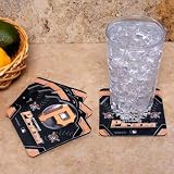 MLB Pittsburgh Pirates 4-Pack Sublimated Logo Neoprene Coaster Set