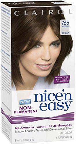 Clairol Nice 'n Easy Non-Permanent Hair Color Medium Brown 765 1 Each (Pack of 2)