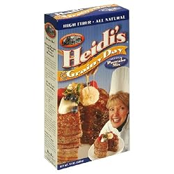 Heidi's Cottage Classics Grainy Day Pancake Mix, 12-Ounces (Pack of 6)