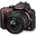 Panasonic Lumix DMC-G3KEG-T Systemkamera (16 Megapixel, 7,5 cm (3 Zoll) Touchscreen, elek. Sucher) Geh�use braun inkl. Lumix G Vario 14-42mm Objektiv