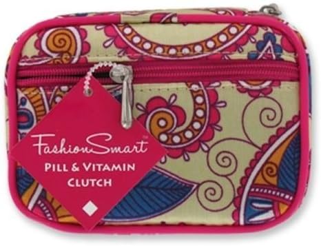 7 Day Sorter Pill Vitamin Medicine Weekly Travel Organizer Box in Zippered Case (Mag)