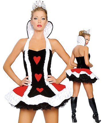 Ladies Sexy Queen of Hearts Costume 