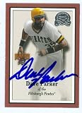 Dave Parker Autographed/Hand Signed Baseball Card (Pittsburgh Pirates) 2000 Fleer Greats of the Game