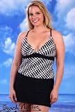 Beach Native Bubblicious X-Back Two Piece Skirtini Swimsuit - Plus Size Swimwear Plus Size Swimsuits